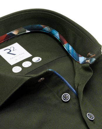 Chemise en coton heavy twill 070 - Dark green