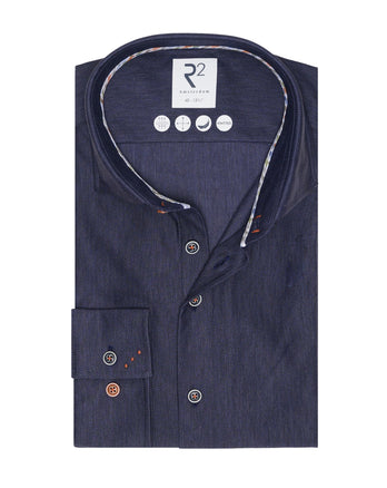 Chemise tricotée à chevrons 010 - Navy