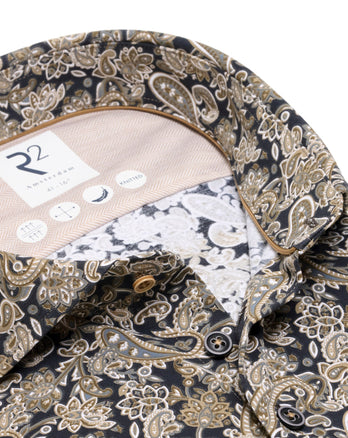 Chemise tricotée imprimé cachemire 073 - Multicolour