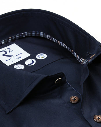 2 PLY Bio-Baumwollhemd 010 - Navy