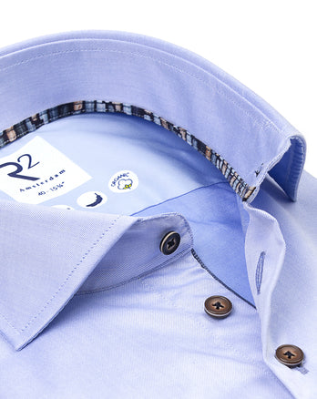 2 PLY Bio-Baumwollhemd 018 - Light blue
