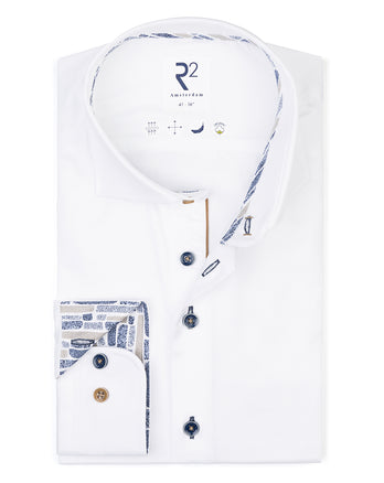 Chemise en coton 2 PLY bio 004 - White