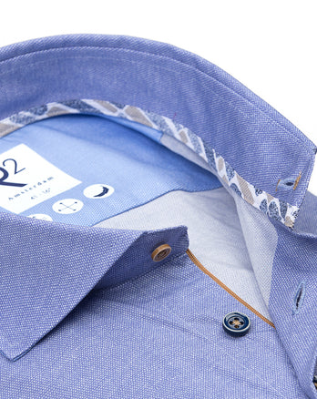 Chemise extensible Dobby 018 - Light blue