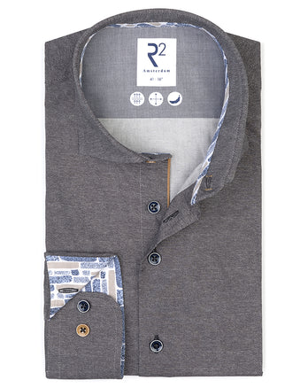 Chemise extensible Dobby 025 - Antracite