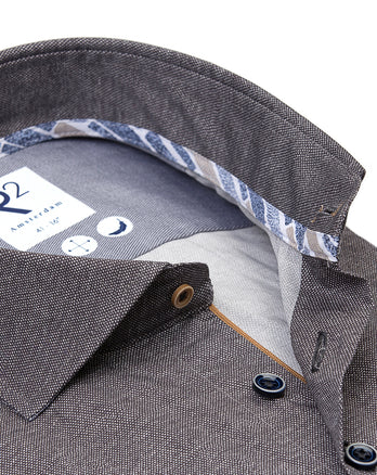 Chemise extensible Dobby 025 - Antracite