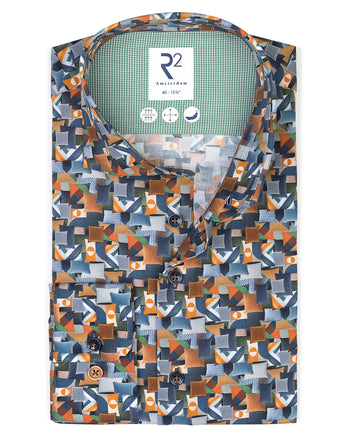 Chemise stretch à imprimé coussin 073 - Multicolour