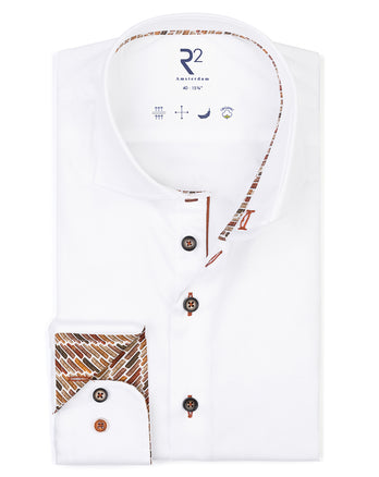 2 PLY Bio-Baumwollmischung Hemd 004 - White