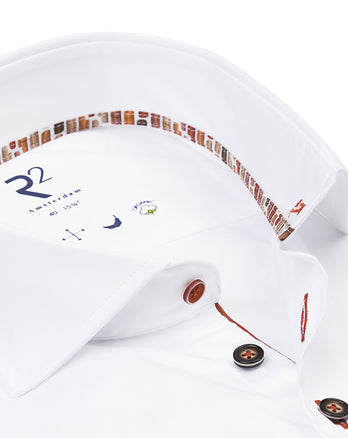 2 PLY Bio-Baumwollmischung Hemd 004 - White