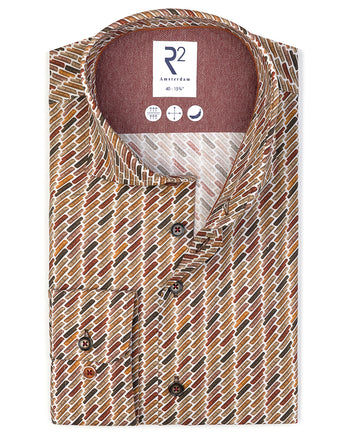 Sofa print stretch overhemd 073 - Multicolour