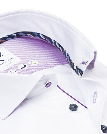 2 PLY Bio-Baumwollhemd 004 - White