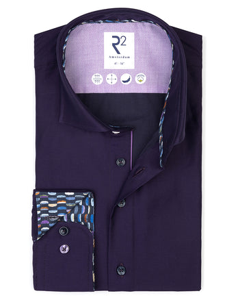 2 PLY organic cotton shirt 064 - Purple