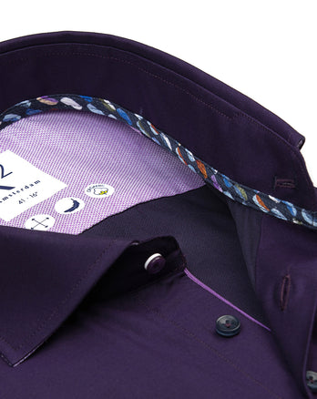 2 PLY organic cotton shirt 064 - Purple