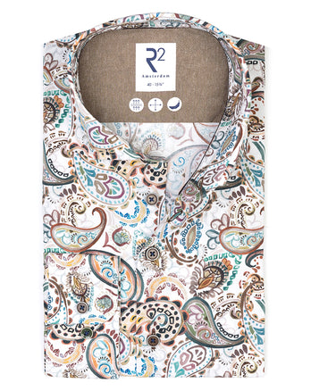 Chemise stretch à imprimé paisley 073 - Multicolour