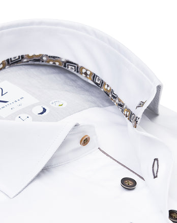 2 PLY cotton shirt 004 - White