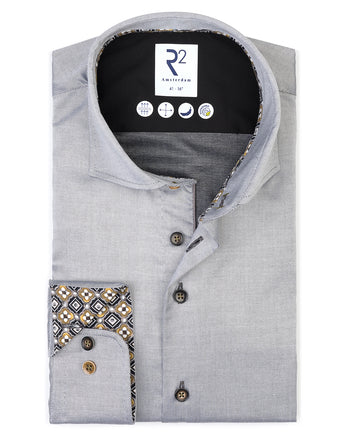 2 PLY Bio-Baumwollmischung Hemd 028 - Grey
