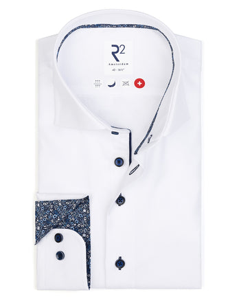 Chemise en coton heavy twill sans repassage 004 - White