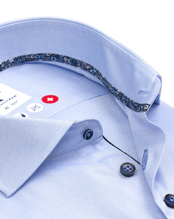 Chemise en coton oxford sans repassage 018 - Light blue