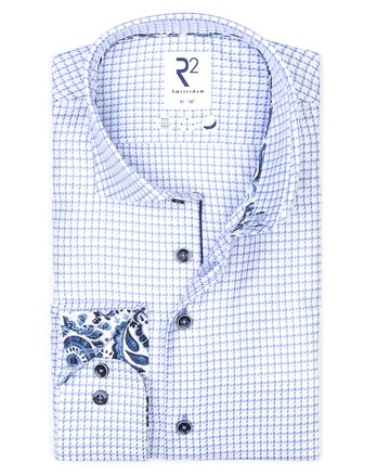 Chemise en coton heavy twill 018 - Light blue