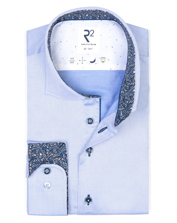 Chemise en coton biologique 018 - Light blue