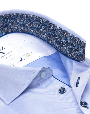 Chemise en coton biologique 018 - Light blue