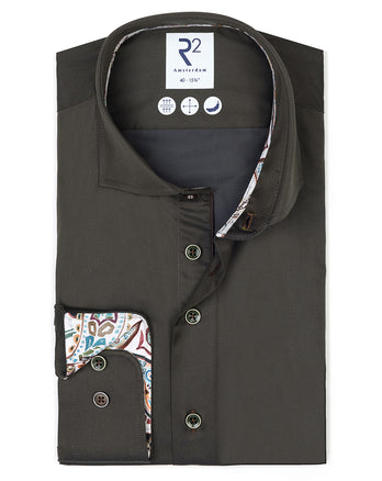 2 PLY Baumwollhemd 070 - Dark green