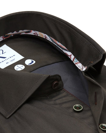 2 PLY Baumwollhemd 070 - Dark green