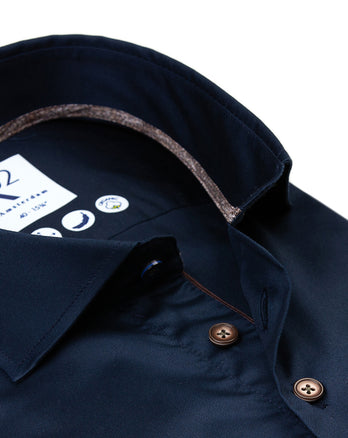 2 PLY Baumwollhemd 010 - Navy