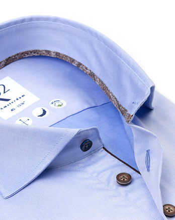 2 PLY Baumwollhemd 018 - Light blue