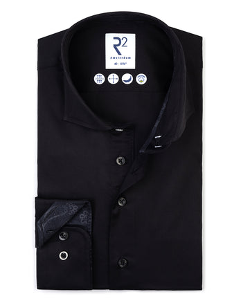 2 PLY Bio-Baumwollhemd 020 - Black