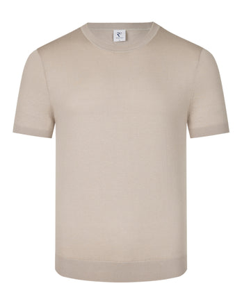 Luxe Zijde Mix T-shirt 045 - Beige
