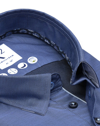 2 PLY organic cotton shirt 012 - Cobalt