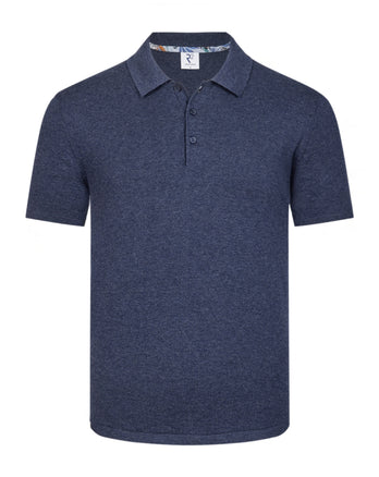 Gebreide polo 010 - Navy