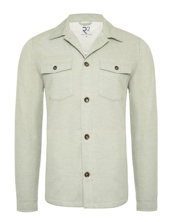 Jersey stretch overshirt 075 - Lime green