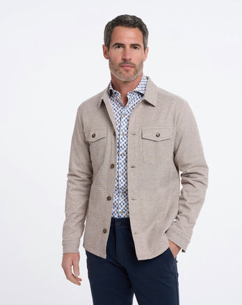 Jersey stretch overshirt 045 - Beige