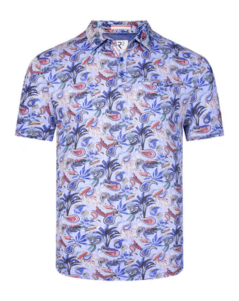Paisley print modalmix polo 073 - Multicolour