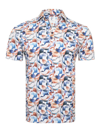 Organic cotton blend polo 014 - Blue