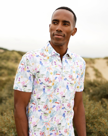 Floral print polo 073 - Multicolour