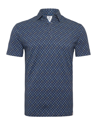 Steering wheel print polo 010 - Navy