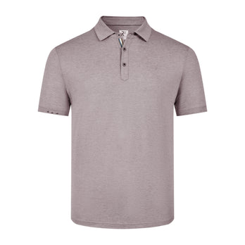 Knitted linen blend polo 045 - Beige