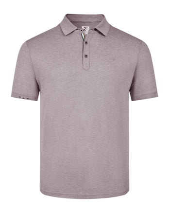 Polo en lin mélangé 045 - Beige