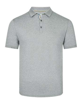 Polo en lin mélangé 070 - Dark green