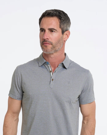 Polo en lin mélangé 070 - Dark green