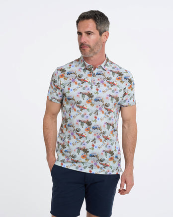 Travel Polo Blumendruck 073 - Multicolour