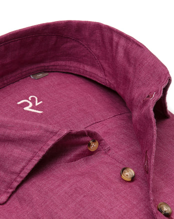 R2 Premium linen shirt 085 - Red