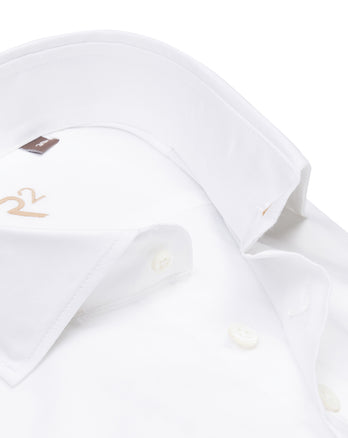 R2 Premium fine twill cotton shirt 004 - White