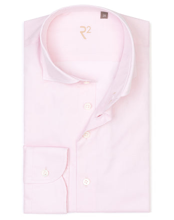 R2 Premium fine twill cotton shirt 088 - Light pink