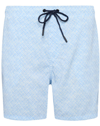 Bloemenprint zwembroek 018 - Light blue