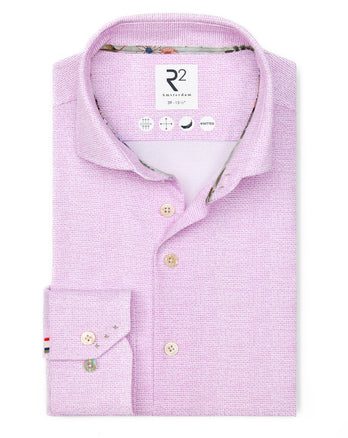 Travel shirt mini print 087 - Pink