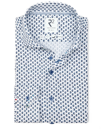 Chemise Travel imprimé pneus 014 - Blue