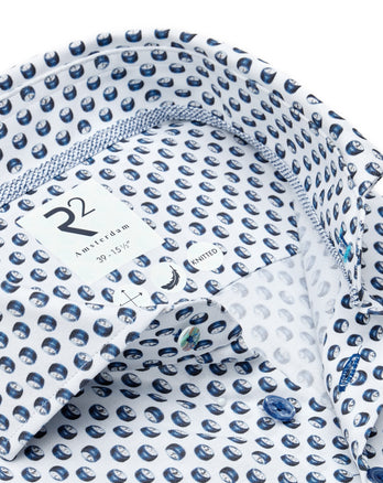 Chemise Travel imprimé pneus 014 - Blue